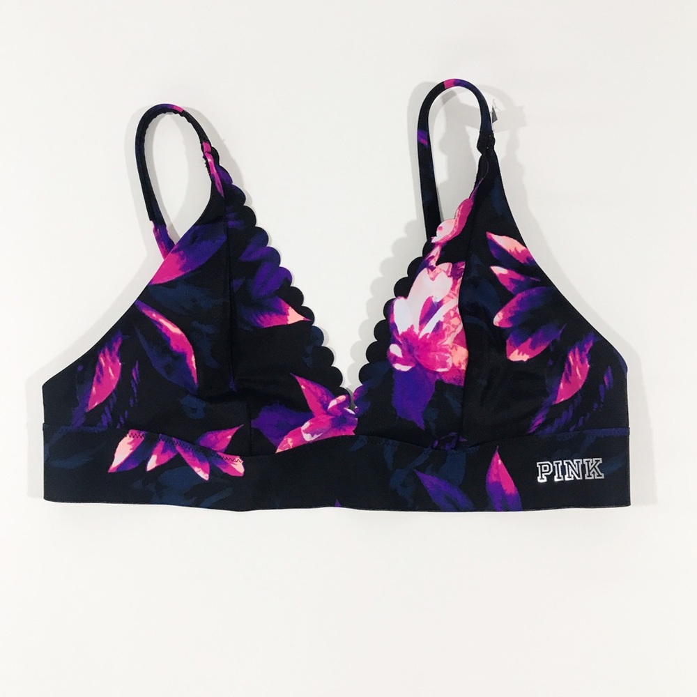 PINK Victoria’s Secret Bonded Scallop Bralette - Picture 2 of 5